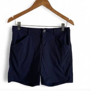 Patagonia Womens Quandary Shorts Navy Blue Hiking Outdoor Stretch Size 4